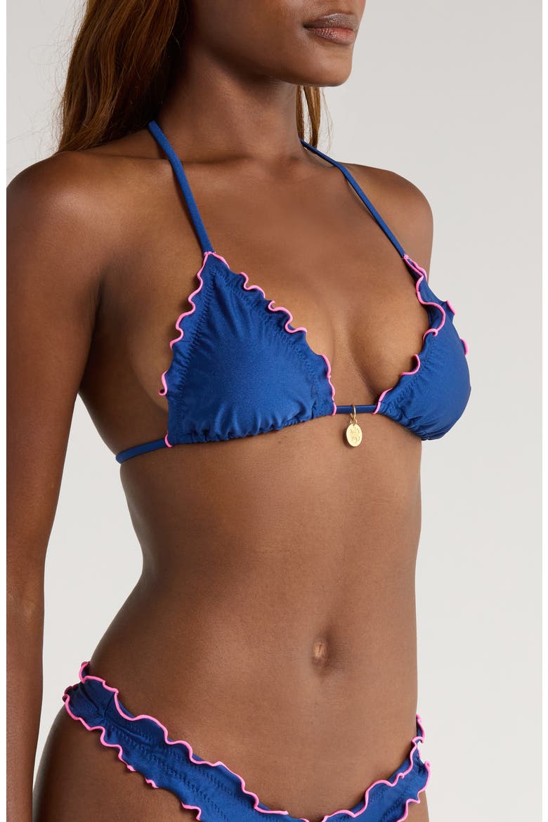 Lettuce Trim Bikini Top, Alternate, color, MYSTIC MOON