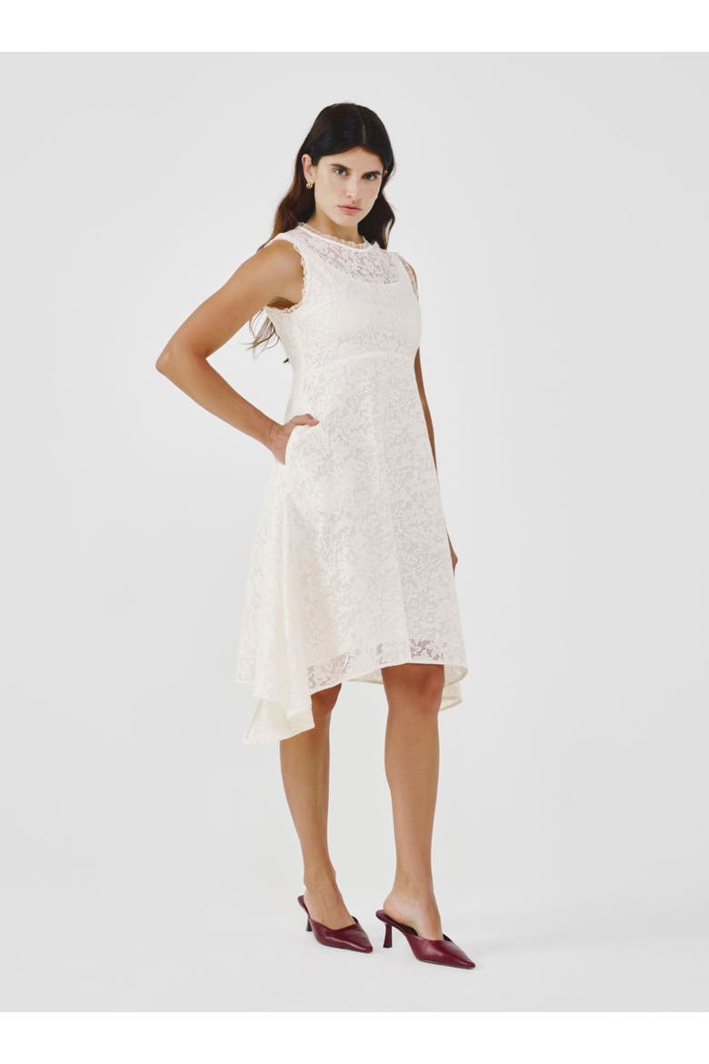 Organic Cotton Lace Dress, Main, color, Off-white
