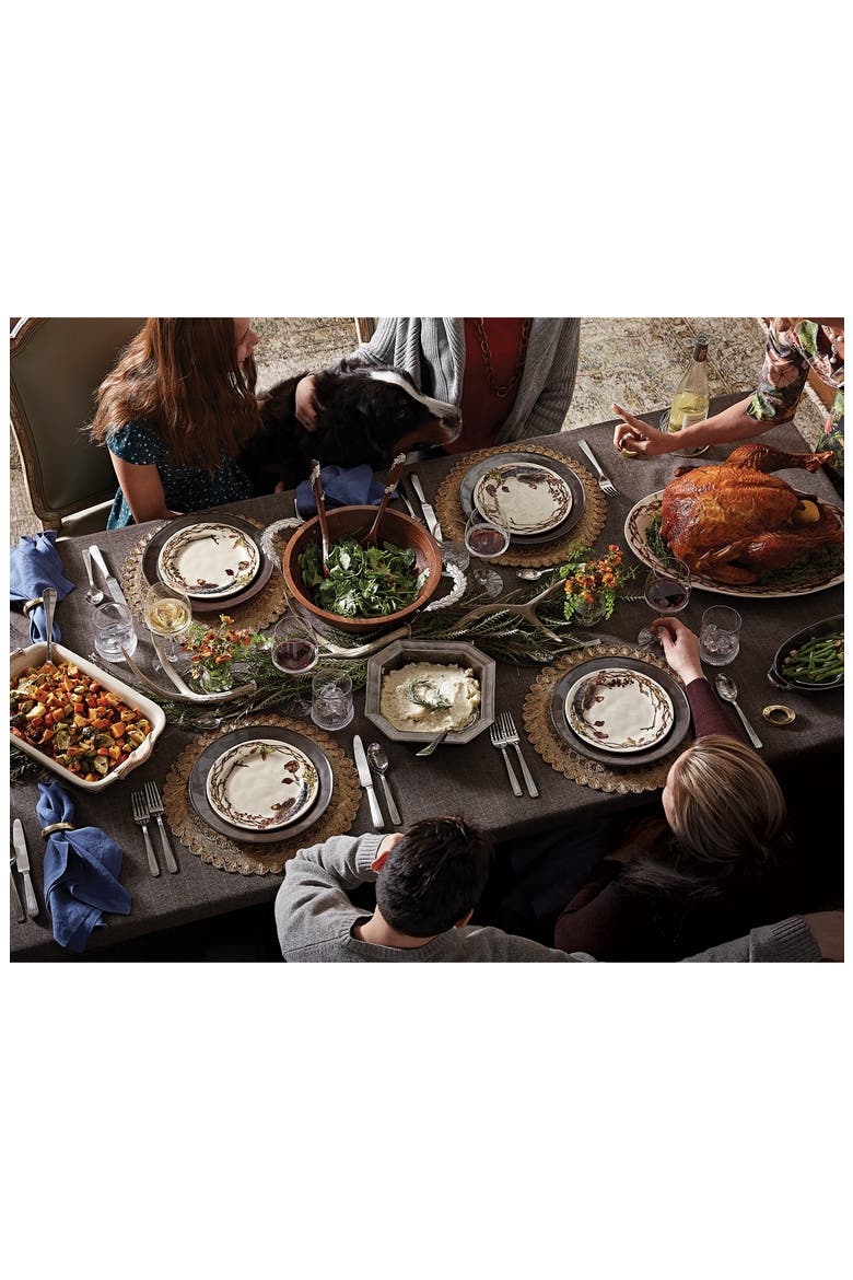 'Pewter' Stoneware Dinner Plate, Alternate, color, PEWTER