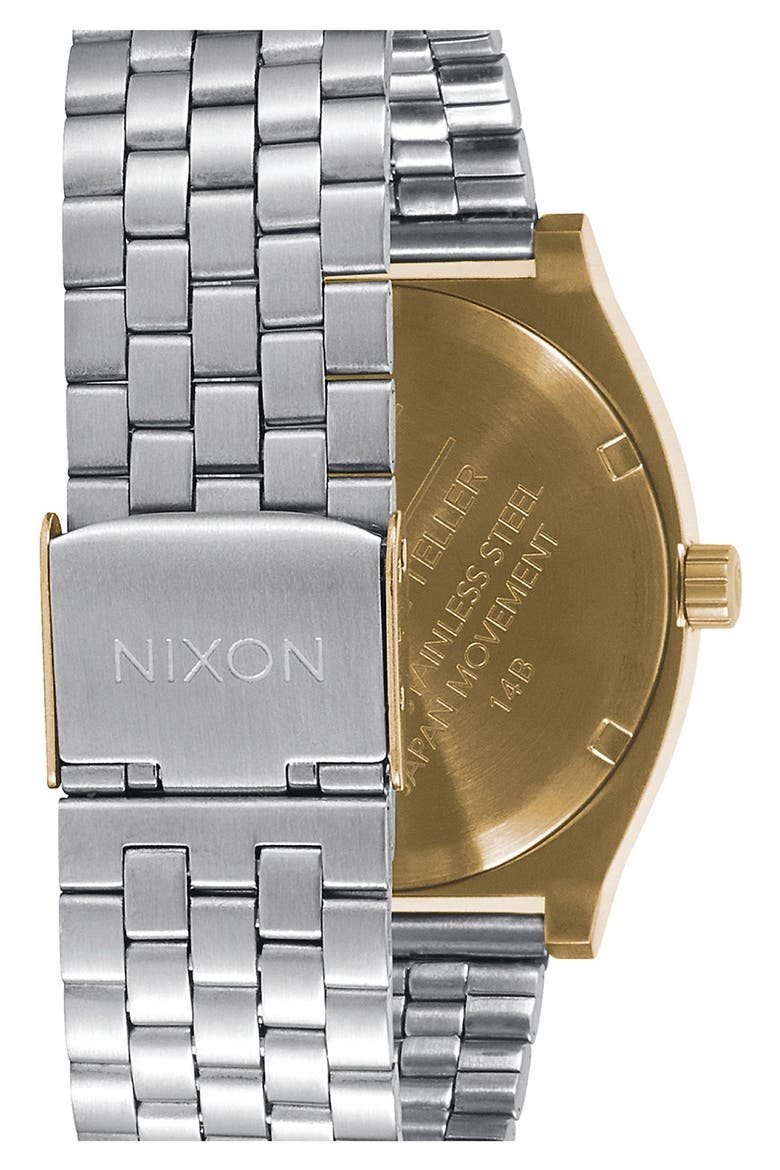 'Time Teller' Bracelet Watch, 37mm, Alternate, color, SILVER/ GOLD