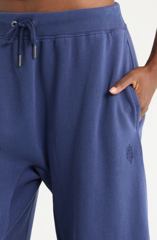 Free People You Wish Tie Waist Sweatpants In Blue