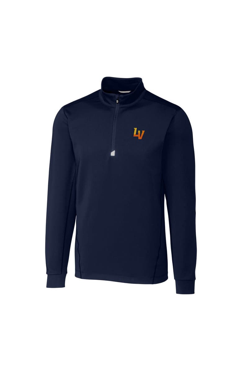 Cutter & Buck Men's Cutter & Buck  Navy Las Vegas Aviators Big & Tall Traverse Stretch Quarter-Zip Top, Alternate, color, 