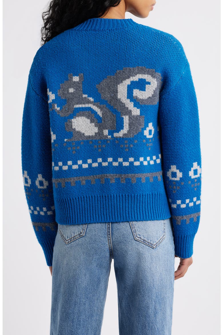 Romily Wool Cardigan, Alternate, color, BLUE