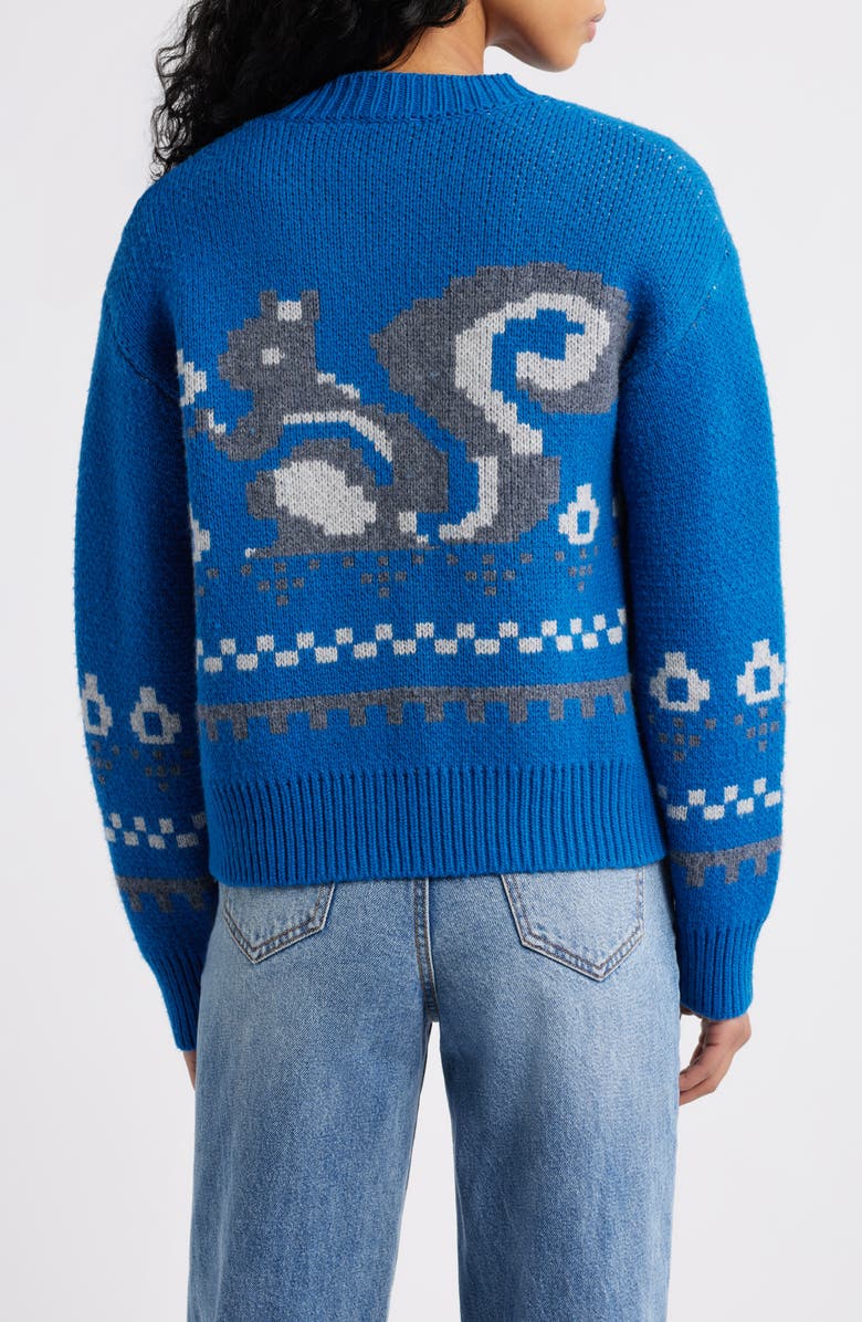 Damson Madder Romily Wool Cardigan, Alternate, color, Blue