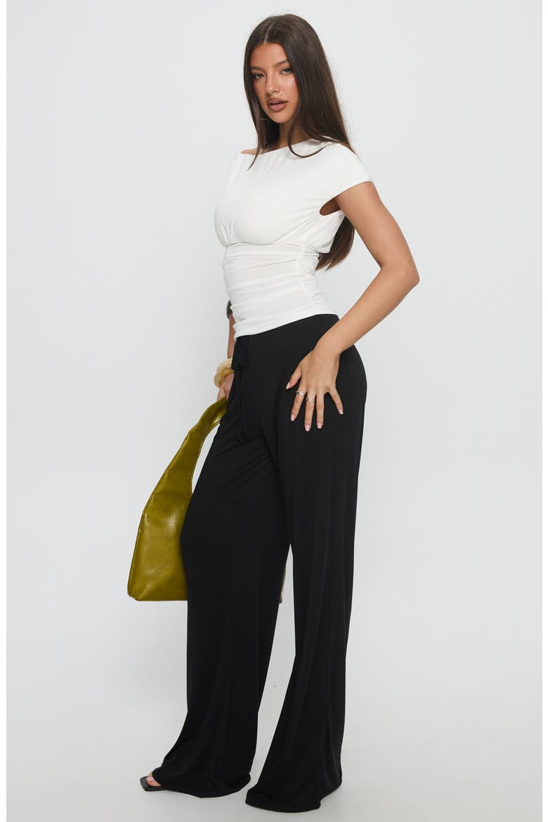 Emelyne One-Shoulder Knit Top, Alternate, color, WHITE