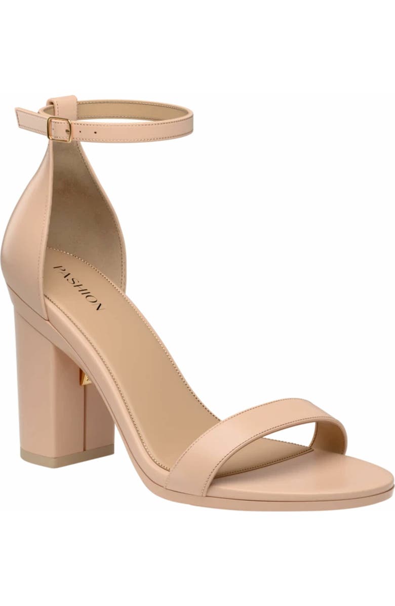 Pashion Footwear The Pashionista 4" Block Heel, Main, color, Sand Leather