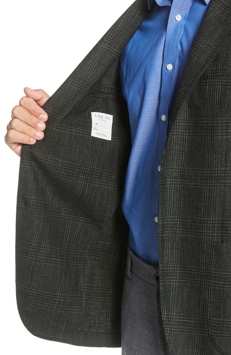 L.B.M. 1911 Trim Fit Plaid Cotton Blend Sport Coat, Alternate, color,