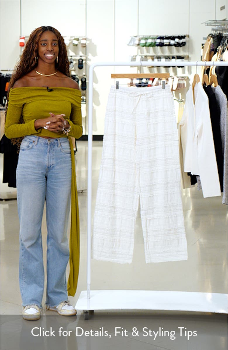 Aiden Drawstring Lace Pants, sales video thumbnail