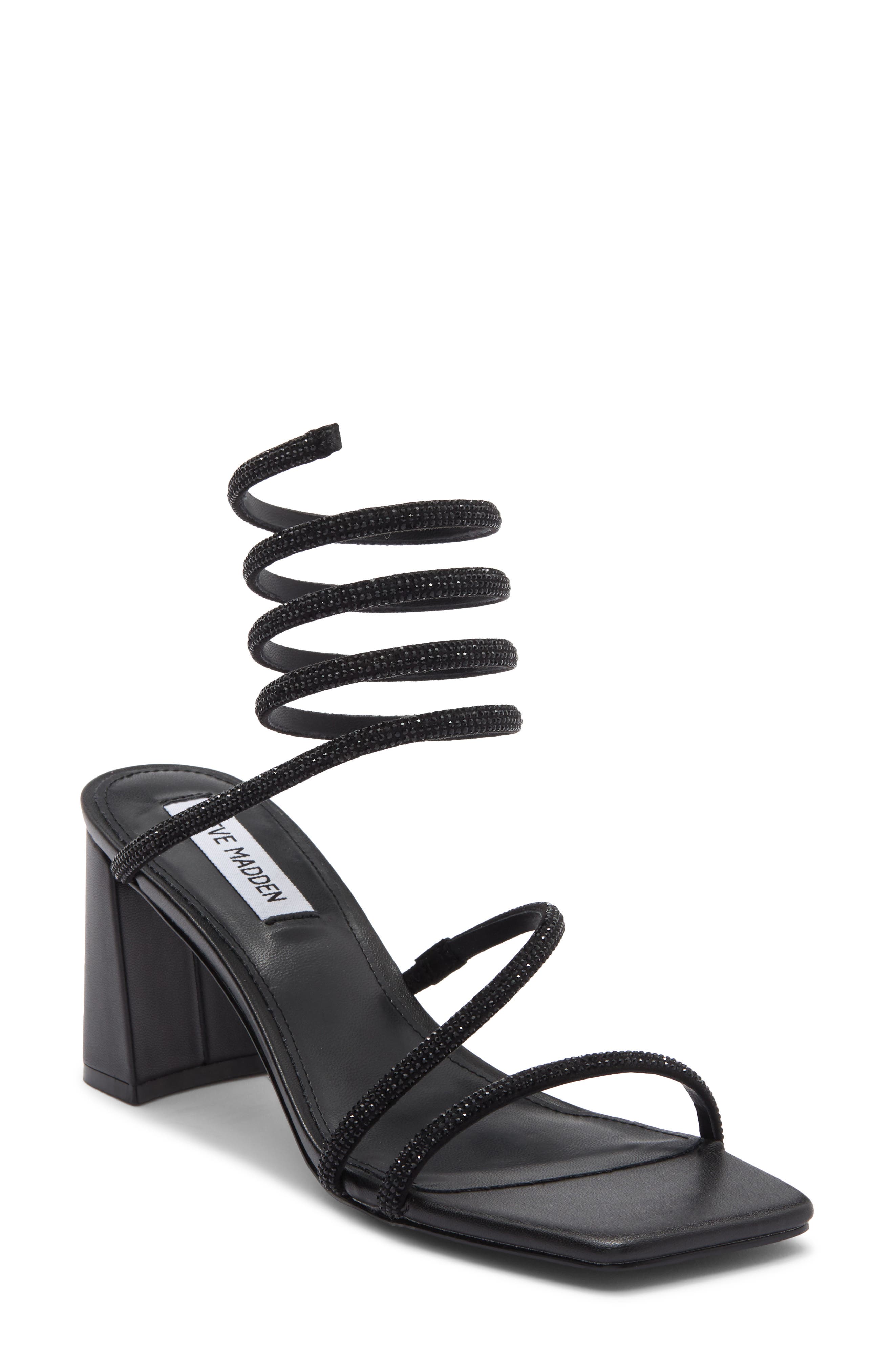 Steve Madden Lopez Crystal Strappy Sandal, Main, color, 