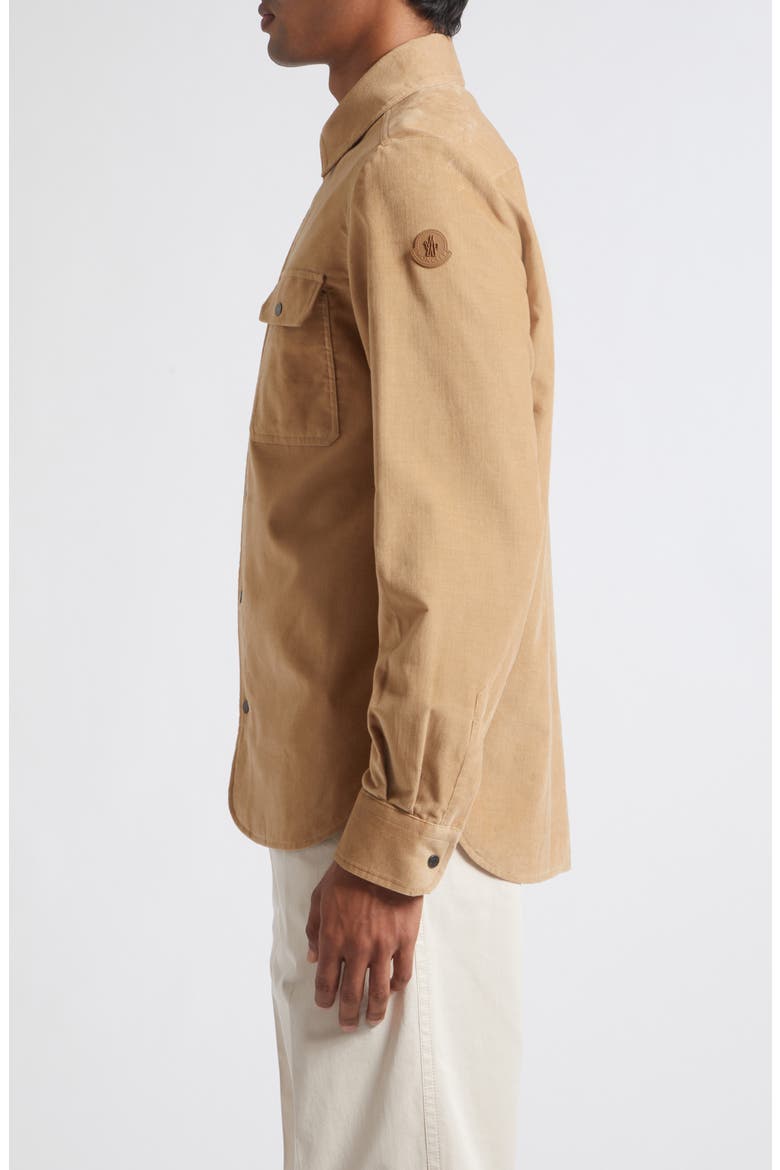 Cotton Corduroy Snap-Up Shirt, Alternate, color, TRAVERTINE