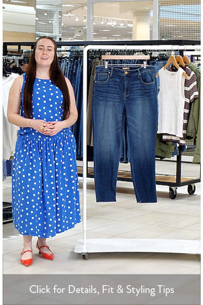 Rachael High Waist Raw Hem Crop Mom Jeans video