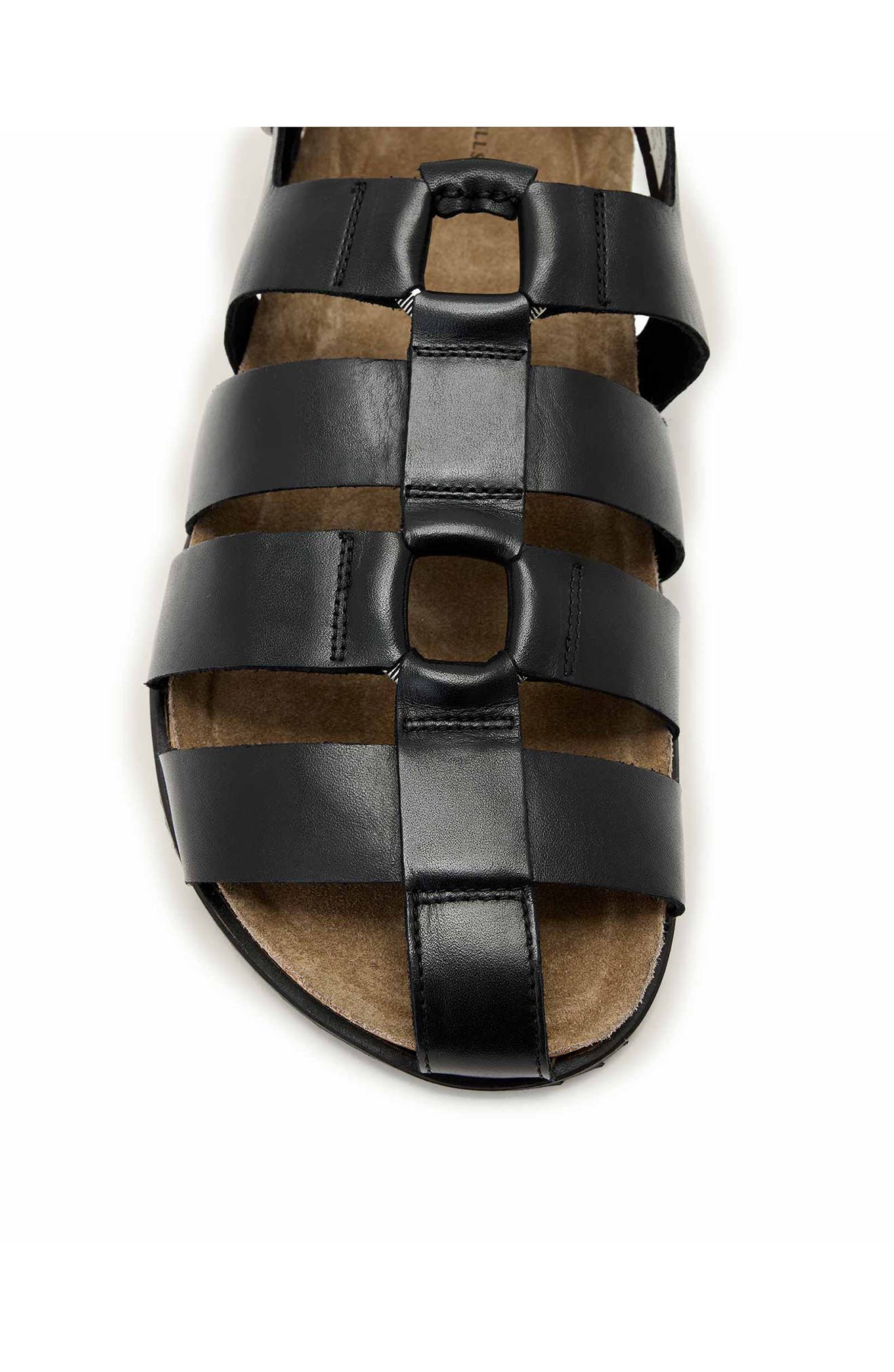 Randal Ring Sandal, Alternate, color, BLACK WOVEN