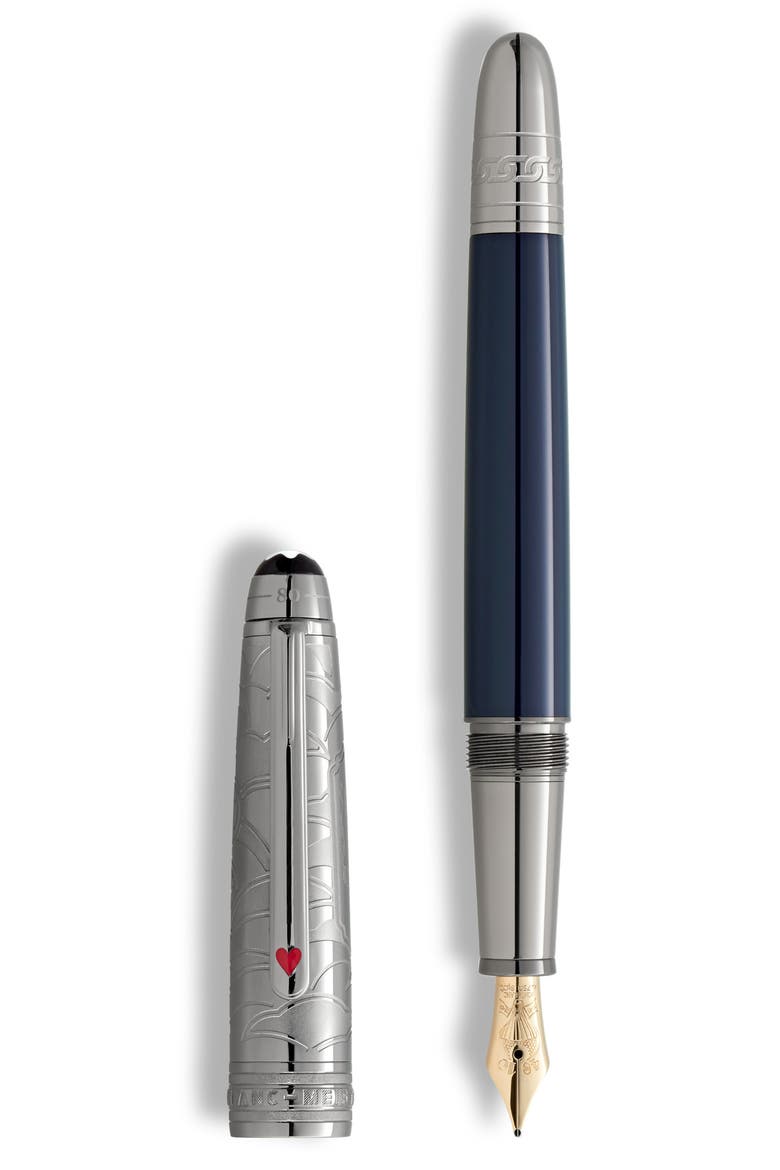 Meisterstück Around the World in 80 Days Doué Classique Fountain Pen, Main, color, BLUE
