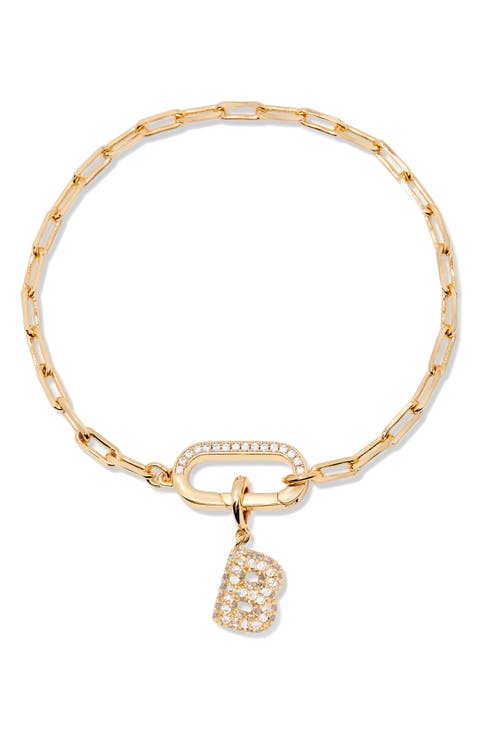 Petra Initial Charm Bracelet