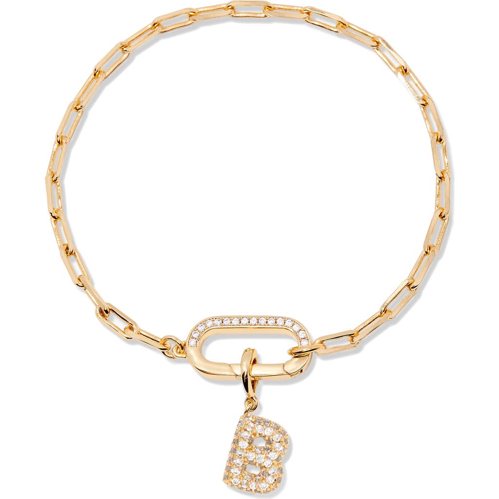 Brook & York Brook And York Petra Initial Charm Bracelet In Gold B