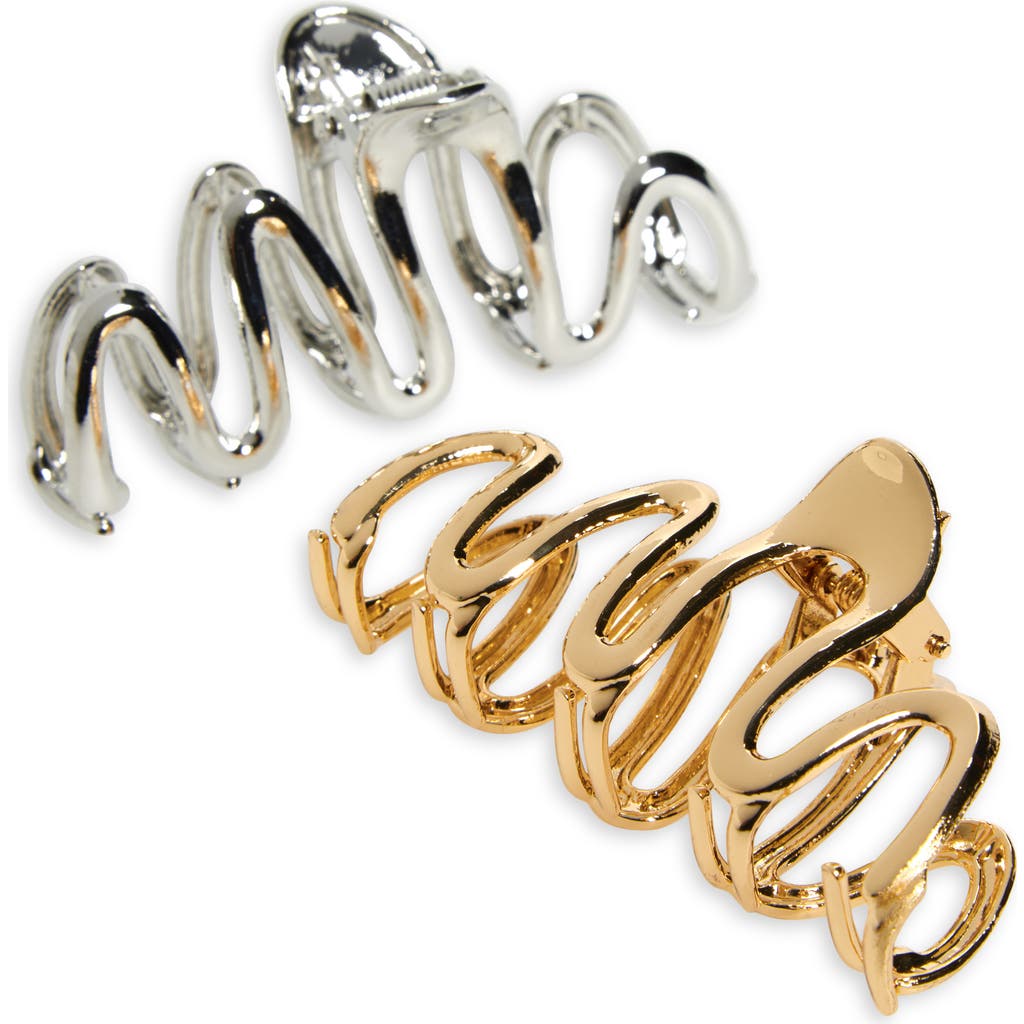 Tasha Assorted 2-pack Metallic Jaw Hair Clips