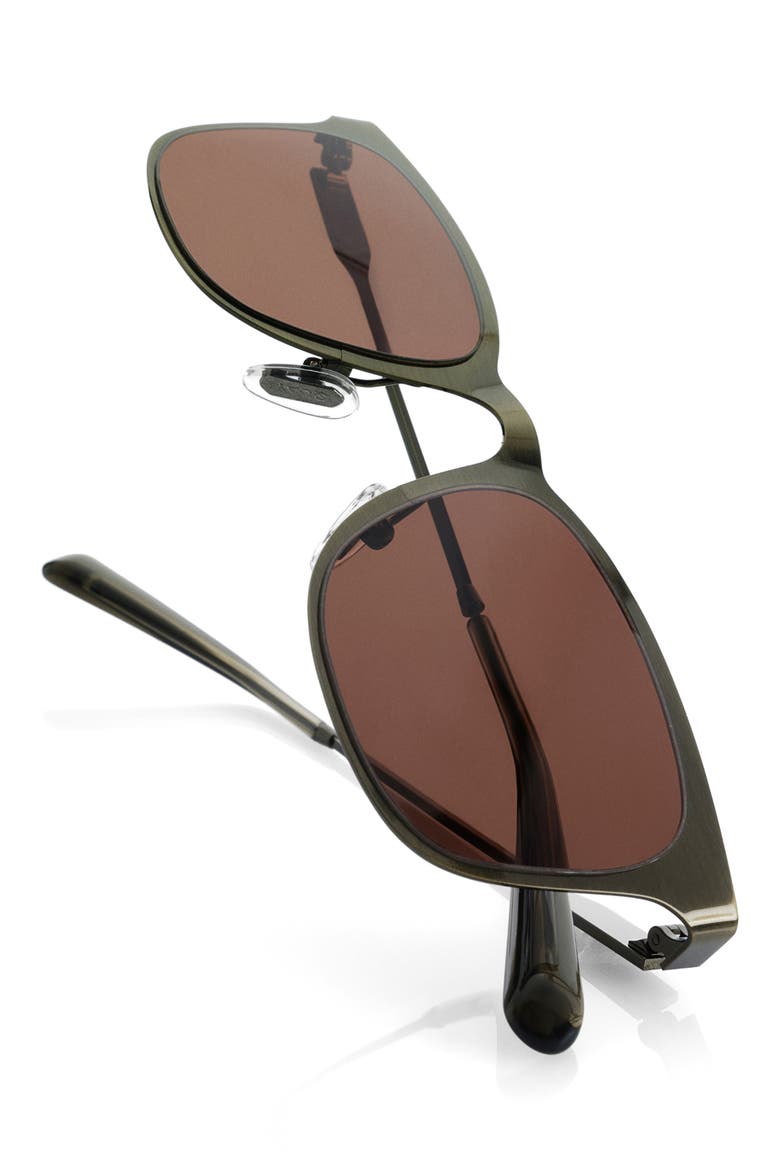 Flashback 51mm Rectangle Sunglasses, Alternate, color, BROLV/BRN