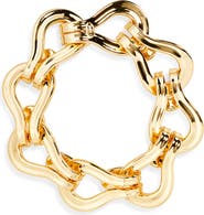 Lele Sadoughi Entwined Buckle Bracelet