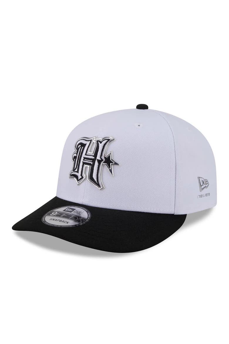 Men's New Era  White/Black Houston Texans 2026 NFL Draft Pre-Curved 9FIFTY Snapback Hat, Main, color, White