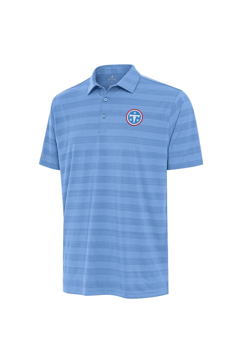 Men's Antigua Light Blue Tennessee Titans Tunnel Polo, Alternate, color, Light Blue