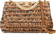 Tory Burch Fleming Raffia Crossbody Bag