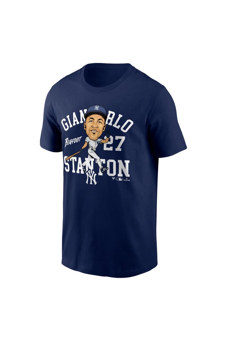 Men's Fanatics Giancarlo Stanton Navy New York Yankees Hometown Caricature T-Shirt, Alternate, color, Navy