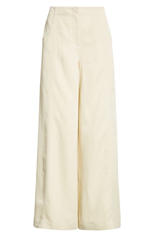 Twp Demie Wide Leg Pants In French Butter