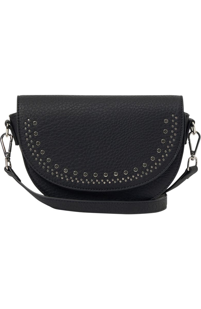 Urban Originals Rocket Vegan Leather Crossbody Bag, Main, color, Black