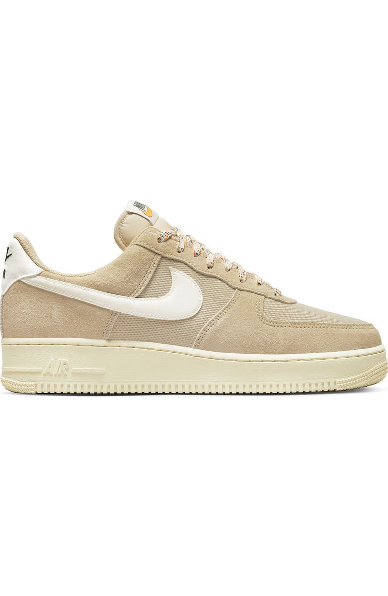 Nike Air Force 1 '07 LV8 Sneaker, Alternate, color, Rattan/ Sail/ Rattan/ Orange