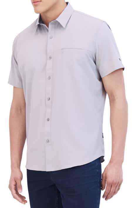 DKNY SPORTSWEAR Lenox Short Sleeve Button-Up Shirt