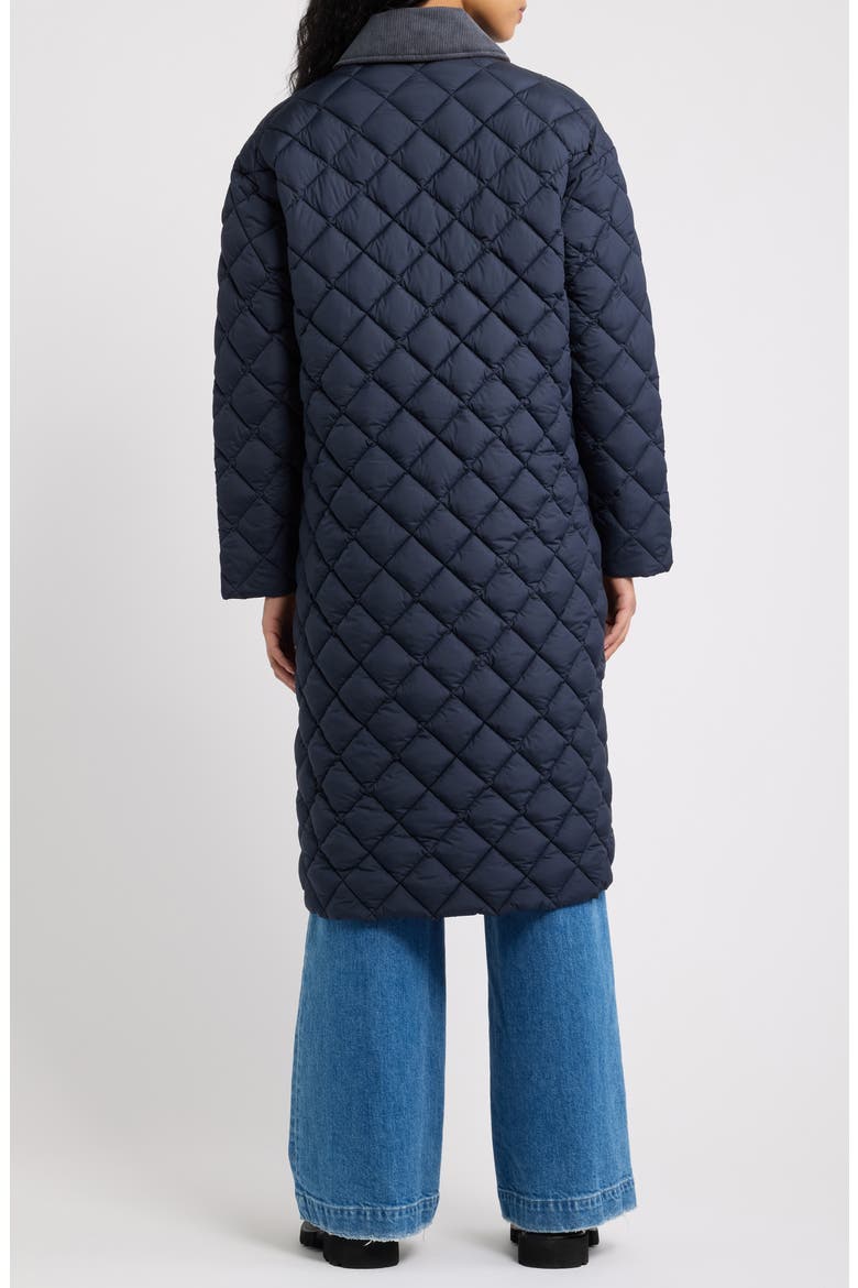 Sadie Quilted Coat, Alternate, color, BLUE BLACK
