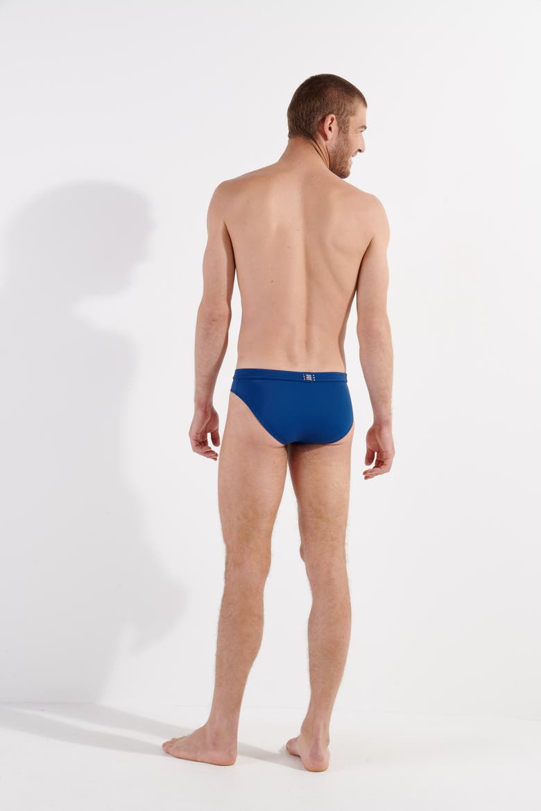 Nautical Cup Swim Mini Brief, Alternate, color, Navy