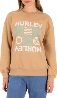 Hurley Logo Oversize Sweatshirt