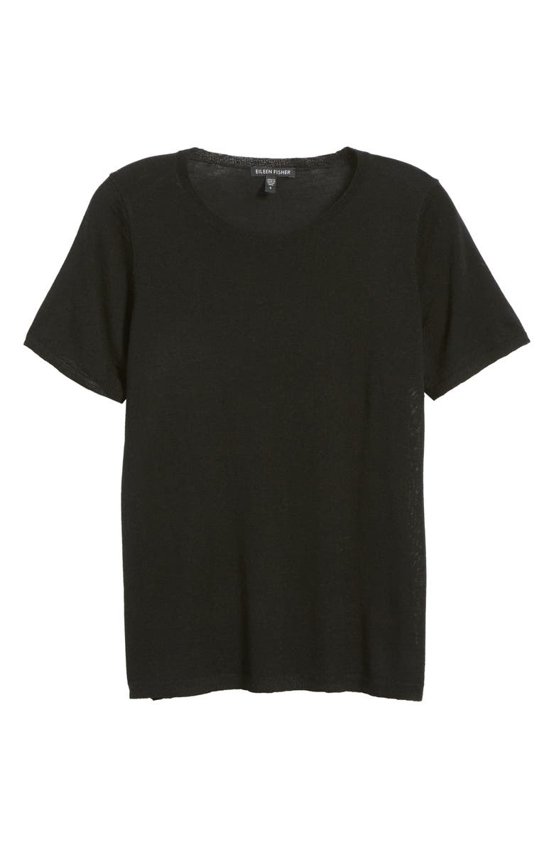 Eileen Fisher Merino Wool Tee, Alternate, color,