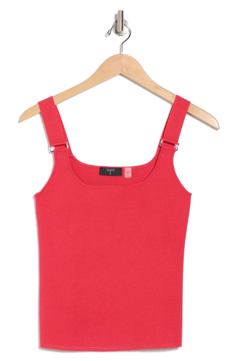 Square Neck Rib Sleeveless Sweater, Alternate, color, GARDEN BLOOM