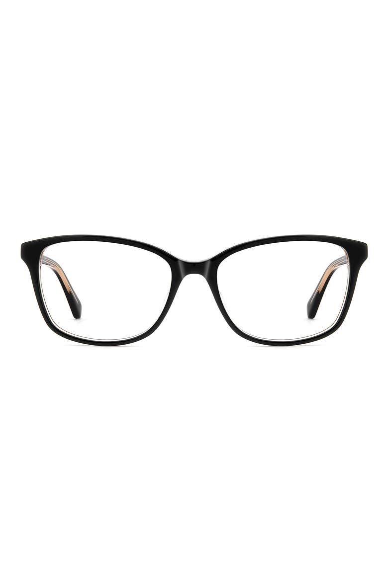 reilly 55mm rectangular reading glasses, Main, color, BLACK PINK