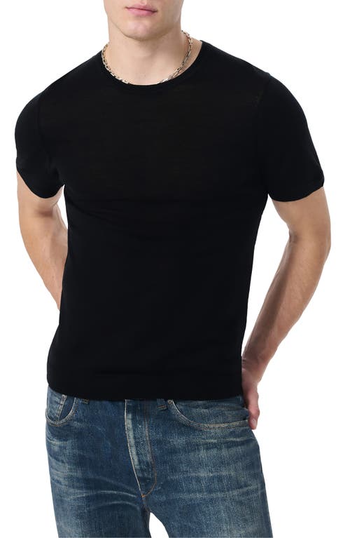 Rag & Bone Aulton Wool Blend T-shirt In Black