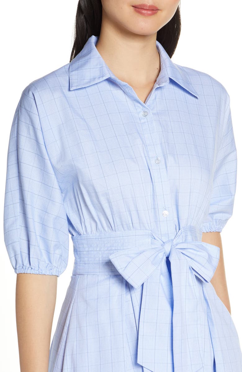 Eliza J Short Sleeve Shirt Dress, Alternate, color, 