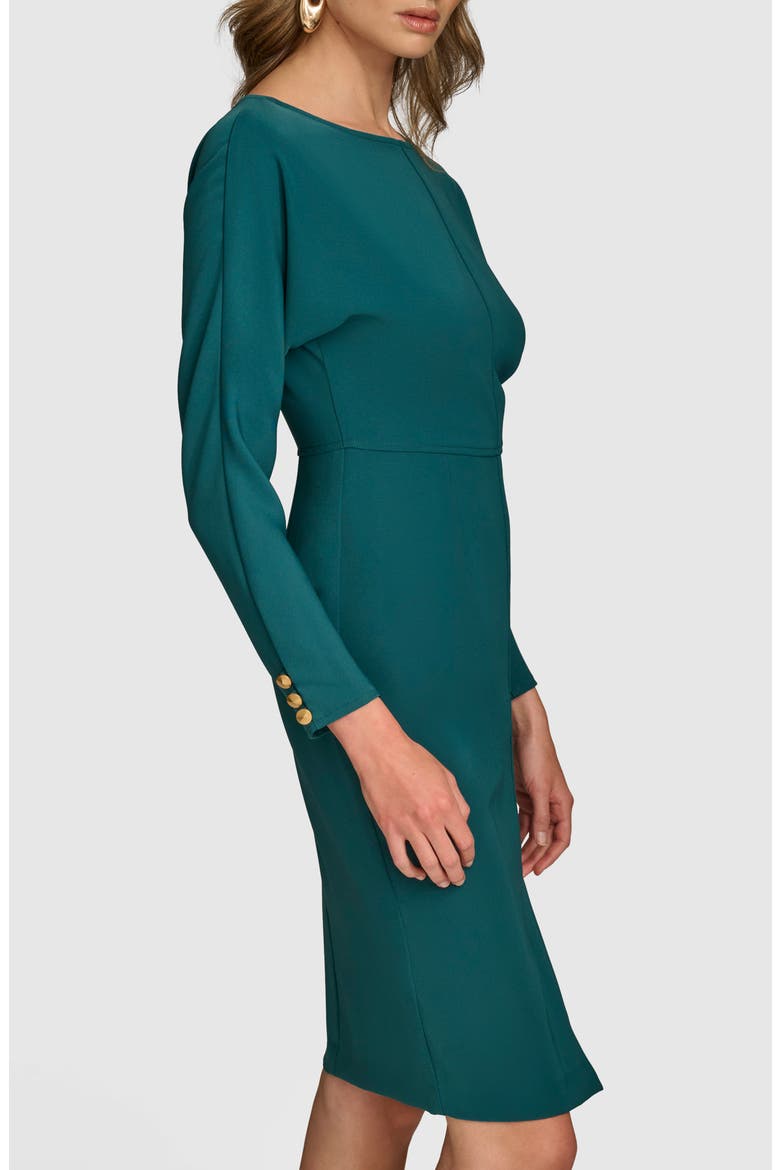 Bracelet Sleeve Sheath Dress, Alternate, color, SPRUCE