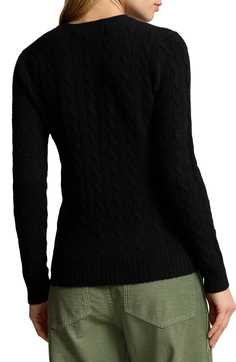 Polo Ralph Lauren Julianna Cable Stitch Wool & Cashmere Sweater, Alternate, color, 