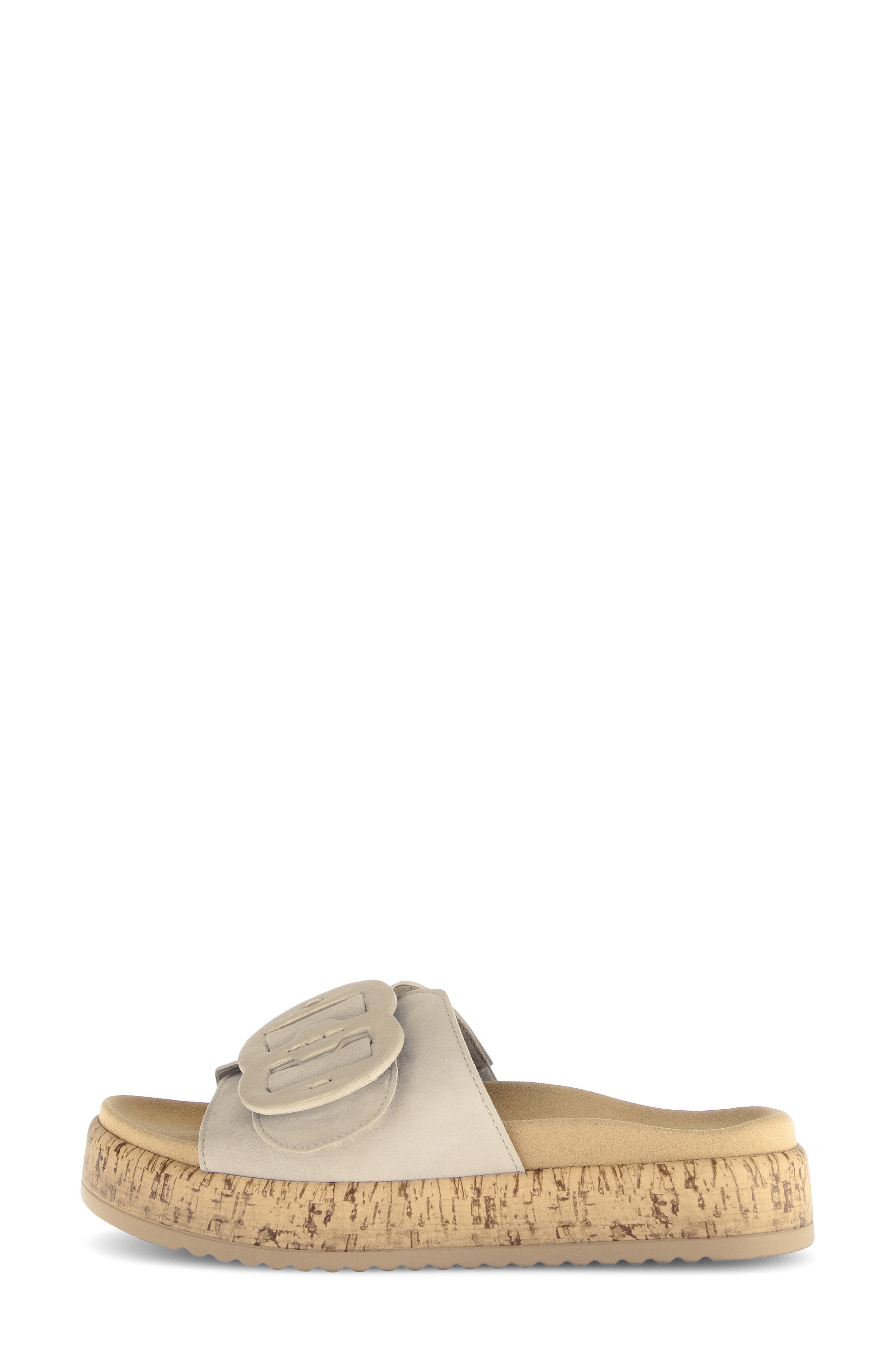Gabor Platform Slide Sandal, Alternate, color, Oak