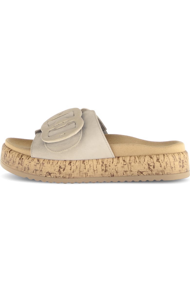 Gabor Platform Slide Sandal, Alternate, color, Oak
