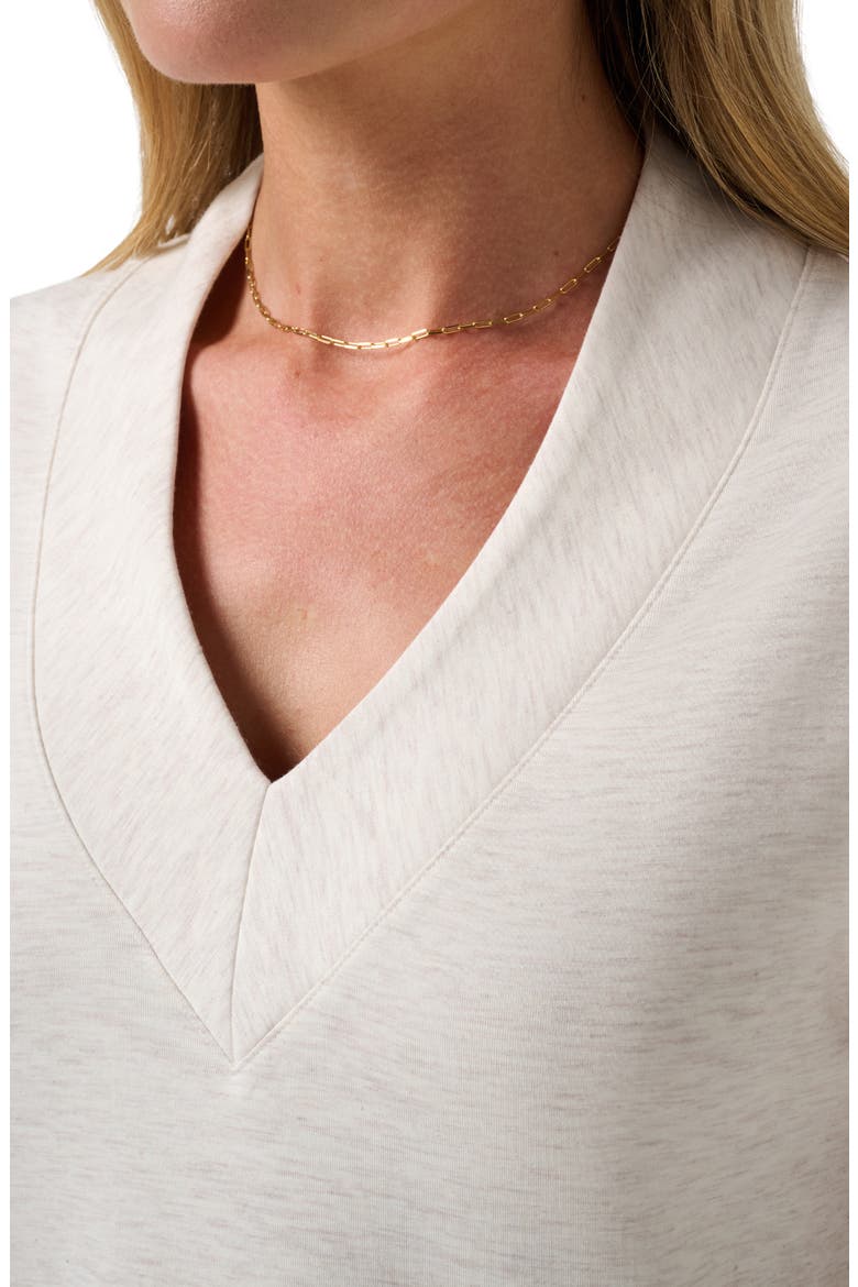 Skyloft Soft V Neck Vest, Alternate, color, HEATHER BRAZILIAN SAND