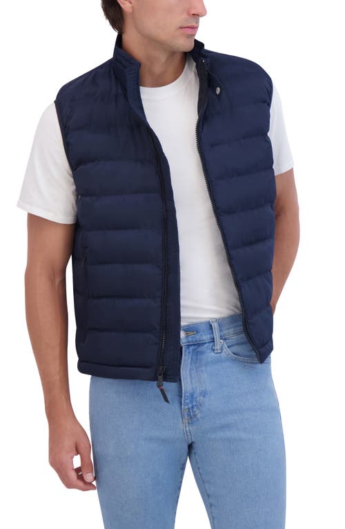 Robert Graham Water Resistant Quilted Puffer Vest In Blue