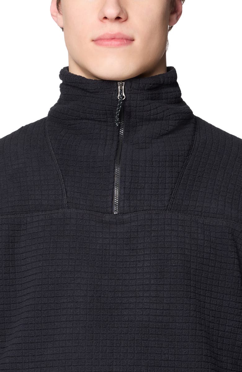 Mountain Hardwear Summit Grid Big Grid Half Zip Pullover, Alternate, color, Black