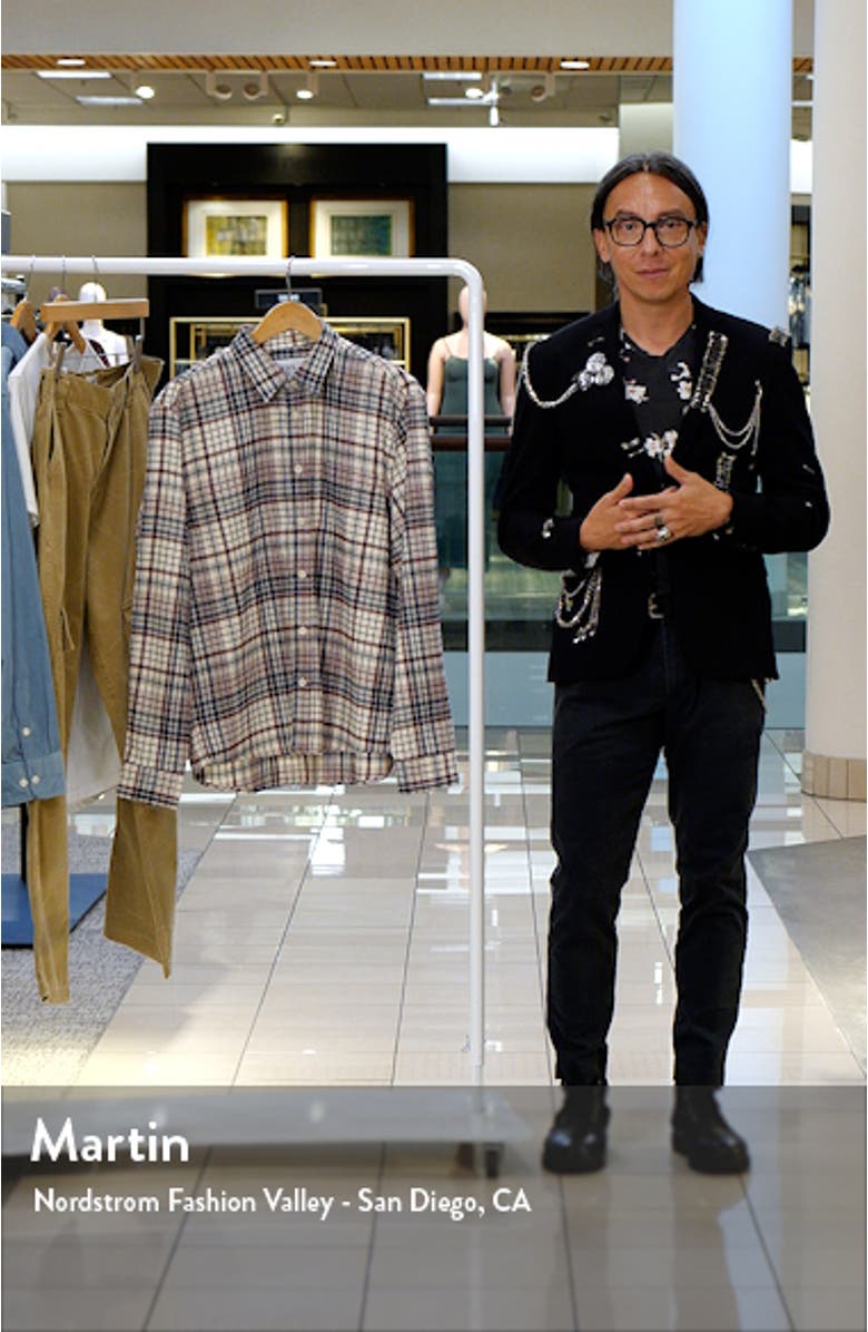 Shelly Plaid Flannel Button-Up Shirt, sales video thumbnail