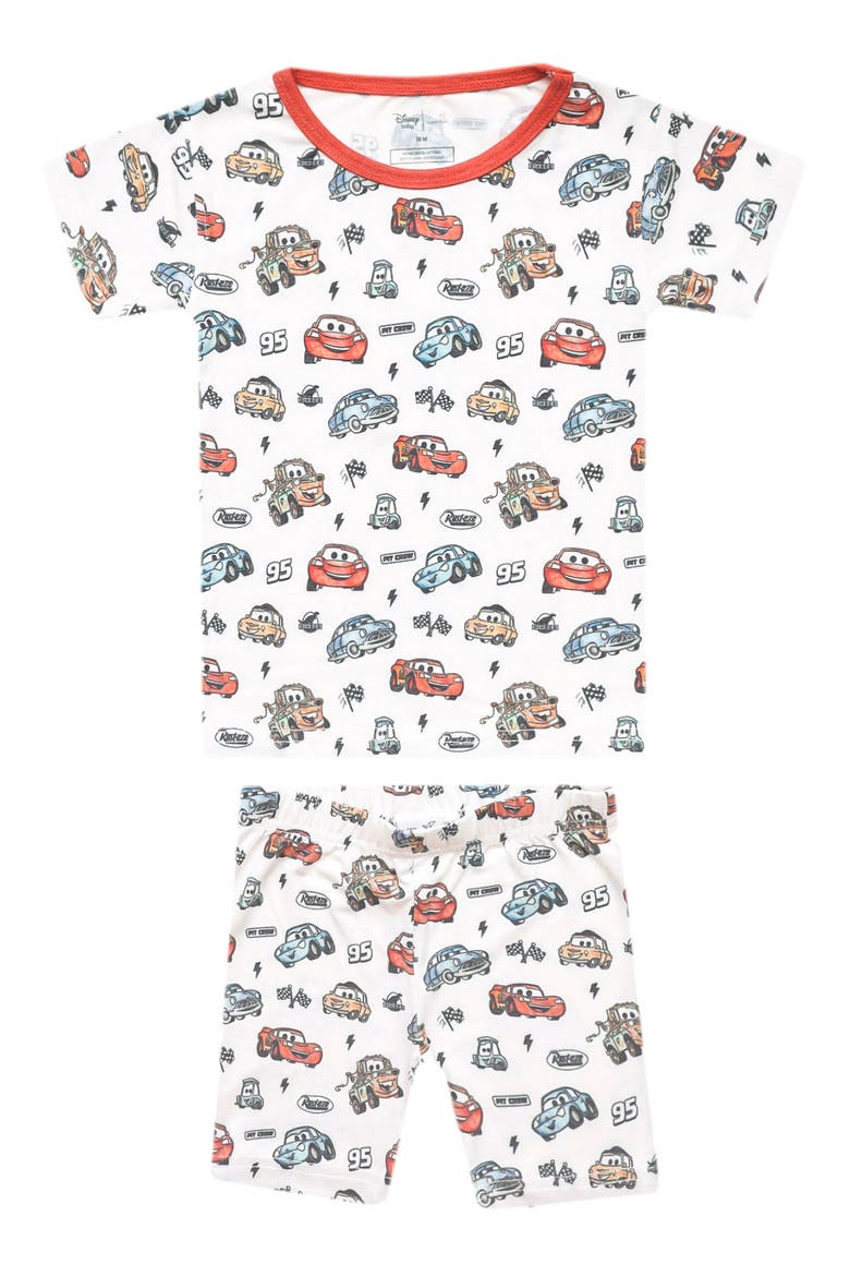 Pixar Cars Fitted Two-Piece Short Pajamas, Main, color, PIXAR CARS