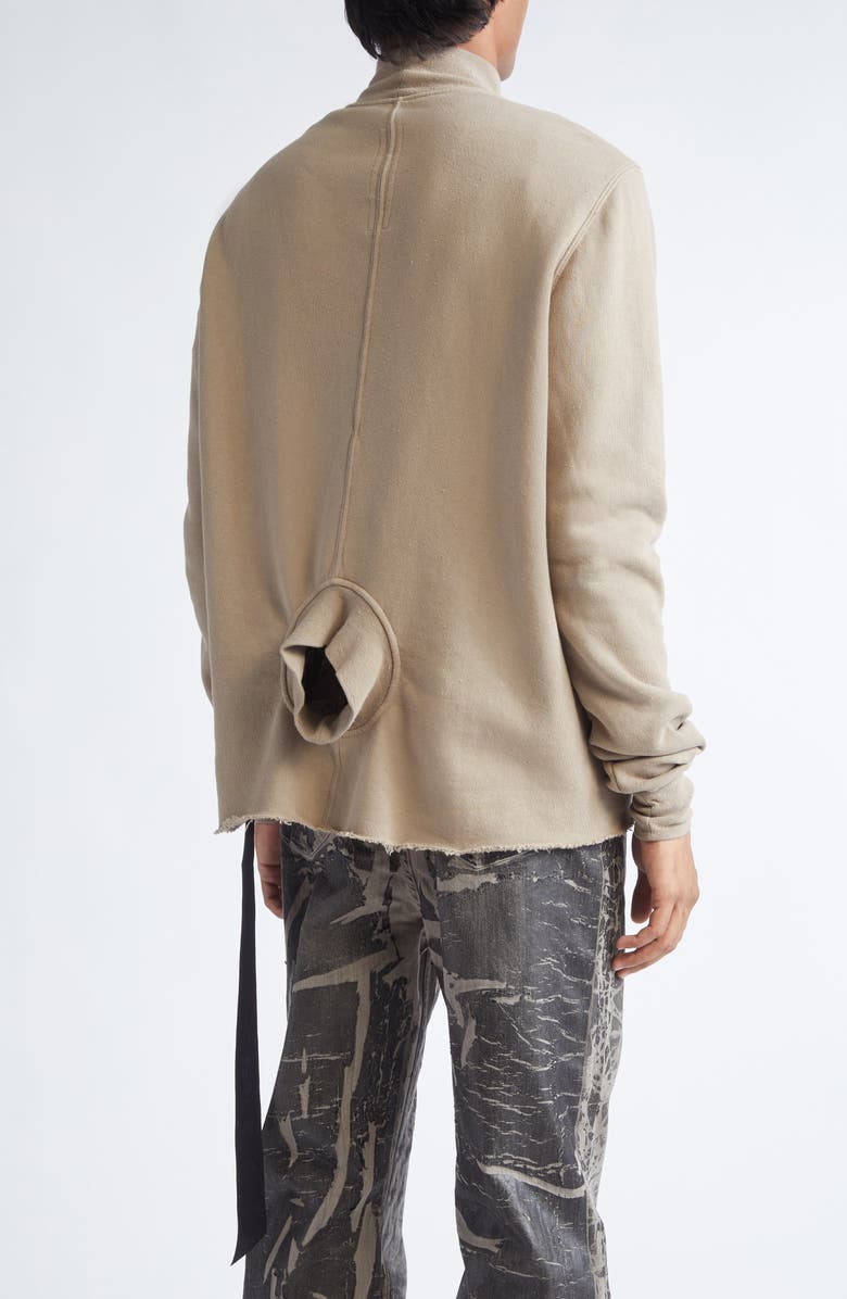 Rick Owens DRKSHDW Headon Double Heavyweight Cotton Sweatshirt, Alternate, color, Dirty Pearl
