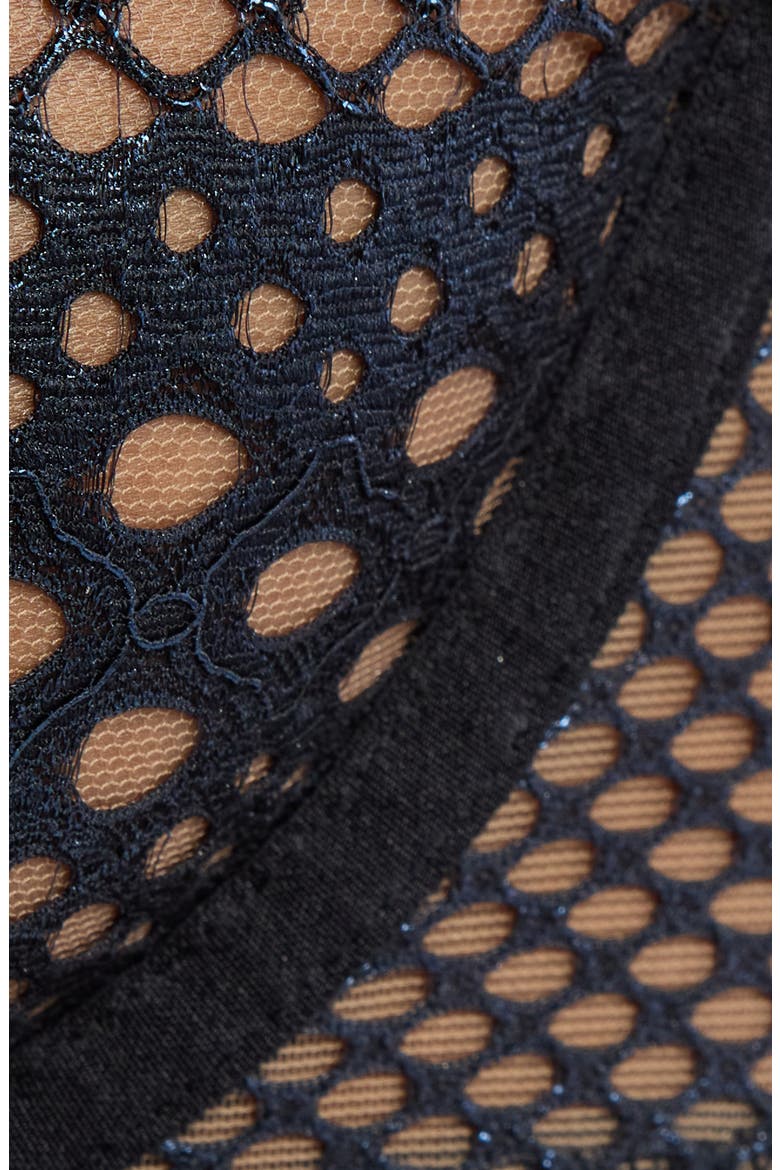 Starlet Nights Unlined Underwire Bra, Alternate, color, BLACK CAVIAR/ BLACK FOIL