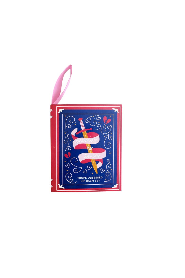 Book Themed Lip Balm Set, Main, color, Enemies to Lovers